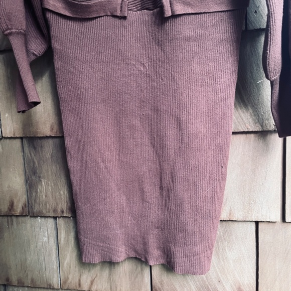 Rosie Harlow Juniors' Surplice-Neck Dolman-Sleeve Dress - Cappuccino Size L - Picture 6 of 9